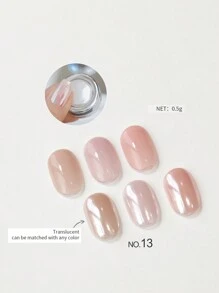 13 Jars Perfect Color Powder Pearl Makeup Set, Mirror Effect Silver Metallic Holographic Dip Powder, Suitable For Resin Crafts And Nail Art, Decorative Iridescent Mermaid Pigment - Multicolor - View 20