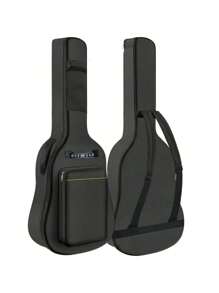 Sac de guitare imperméable de 41 pouces, sac de guitare acoustique résistant à l'eau avec sangle d'épaule double réglable, étui de transport avec boucle de suspension au dos, sacs de guitare, étui de guitare électrique, sac de transport imperméable en oxford pour guitare électrique avec deux poches, pour guitare acoustique, classique, ukulélé, basse