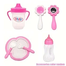 12pcs Magic Baby Dolls Mini Milk Bottles, Bottle And Juice Bottle Set, Magical Baby Doll Bottle Toy Set, Panda Sticker Milk Bottle & Juice Bottle Dolls, Disappearing Liquid, Strange Milk & Juice Bottles, Disappearing Doll Magic Bottle Children Toys, Suitable As Doll Accessories (Random Accessory Color)