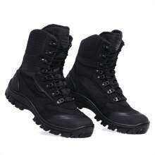 Men's Military Tactical Safety Boot With Comfortable Gel Insole New Release - 黑色 - 查看 2