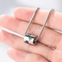 骨灰盒项链 狗骨灰项链 火葬项链 适用于狗猫骨灰纪念骨灰盒项链