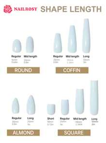 nailrosy 10片装手工美甲套装，短款杏仁形粉色白色法式镜面粉，优雅简约复古日系现代韩系清新设计，别致法式中性经典创意亮面闪亮渐变美甲套装，生日礼物婚礼美甲用品，手工美甲贴片 - 白色 - 查看 9