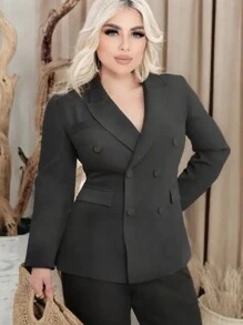 SACO ELEGANTE DE MODA - Negro - Ver 1