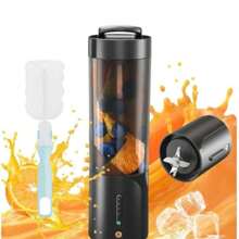 1 件可充电便携式无线电动搅拌机冰沙杯，适用于健身房、旅行、运动营养 - 彩色 - 查看 6