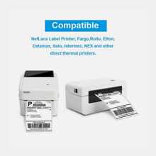 100/200/300/400 LABELS 4" X 6" Fanfold Direct Thermal Shipping Labels For Zebra & Rollo Printers US - 4" x 6" - 查看 5