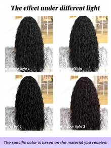 Peluca sintética de 28 pulgadas de largo con cabello ondulado sin flequillo: de aspecto natural y resistente al calor para fiestas, cosplay y uso diario