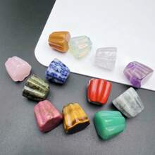 1pc Natural Crystal Incense Holder Carving Collectibles Of Colorful Gifts And Desktop Decoration For Home Interior Space Sculpture Shelf Accents Ornament For Home Office Decor
