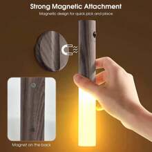 1pc/2pcs Rechargeable Motion Sensor Light, LED Night Lights, Magnetic Stick On Wall Night Light, Hallway Stairs, Closet, Kitchen Light, Under Cabinets Light, Wardrobe - Multicolor - View 3