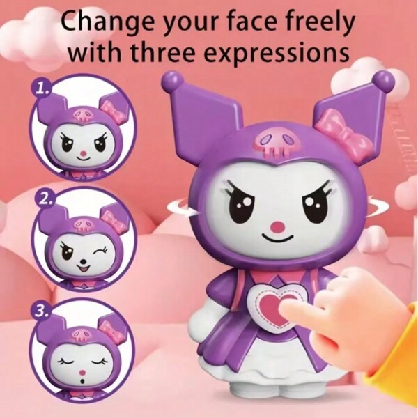 Sanrio 1 pezzo Portachiavi/figura di bambola di Sichuan Opera con cambio di faccia Sanrio, bambola giocattolo per sollievo dallo stress