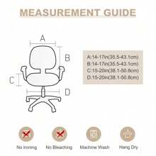 1pc Printed Office Chair 2025 New Office Work Chair Removable And Washable Chair Cover Flexible Comfortable Chair Cover Dust-Proof Polyester Spandex Chair Cover Chair Cover Chair Cover For Office Study And So On - 綠化 - 查看 3