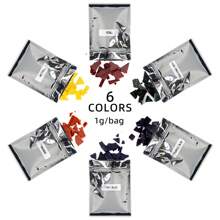 Kerzenfarbstoff für Sojaparaffin - 12 Farben (je 1g) Kerzenwachsfarbstoff für die Kerzenfertigung, Kerzenwachsfarbstoff (6er Set, 12er Set)