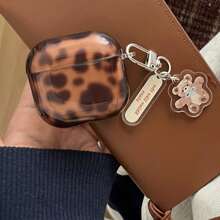 半透明棕琥珀色耳机盒 + 配件套装 适用于 AirPods 4/AirPods 3/AirPods 2/AirPods Pro 2/AirPods Pro，秋季/冬季 - 鏽棕色 - 查看 1