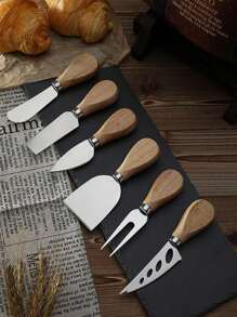 6 件黄油刀、面包果酱刀、奶酪刀、奶油刀、西式餐具套装，非常适合涂抹奶酪、黄油、沙拉、花生酱等，包括三明治、奶油奶酪和调味刀厨房工具和用品，适用于时尚婚礼、订婚、周年纪念和生日派对、圣诞礼物，1 件/2 件 - 彩色 - 查看 6