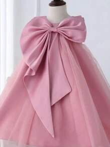 Abito da festa senza maniche in tulle soffice per bambine, costume per laurea/performance alla scuola materna, estivo