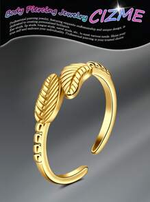 CIZME 1PC Gold Adjustable Toe Rings For Women Gold Toe Ring Gold Toe Rings For Women Silver Toe Ring Silver Toe Rings For Women Stainless Steel Open Tail Ring Women Beach Foot Jewelry Set