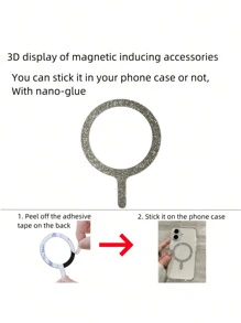 1个全新透明磁吸手机壳，星空图案，兼容 11/12/13/14 Pro Max/15 Pro Max、16 Pro Max/16 Pro、17、17 Pro、17 Pro Max，支持无线充电 - 無色 - 查看 5