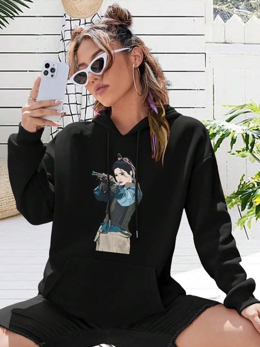 Mr. Sunshine K-Drama Pop Art Poster Big Size Women Hoodie Women's Jacket - Korean Romance Drama - 黑色 - 查看 1