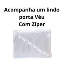 VÉU CCB REDONDO (BICO) ORGANISTA RENDA DELICADA  APLICAÇÃO NOTAS MUSICAIS