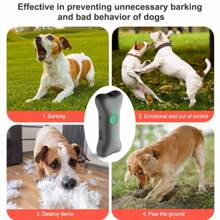 جهاز منع النباح الجديد للحيوانات الأليفة، جهاز طرد الكلاب بالموجات فوق الصوتية اليدوي المريح، قابل للشحن عبر USB، جهاز تدريب محمول، مدرب كلاب بصوت عالي بالموجات فوق الصوتية، طارد حيوانات للاستخدام الداخلي والخارجي، جهاز منع النباح بالموجات فوق الصوتية، طارد، مضاد للضوضاء، مدرب منع نباح الكلاب