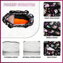 TOKIDOKI Official Licensed Tokidoki Duffle Bag 40L Large Capacity Travel Bags Expandable Tokidoki Travel Duffel Bags Weekender Bags For Women Unicorno Luggage Bag For Sports Gym Vacation
