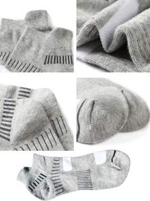 29 双柔软舒适防摩擦男士吸汗运动休闲低帮浅口短袜，男女通用船袜，适合骑自行车、跑步、旅行、徒步旅行、登山...... - 彩色 - 查看 6