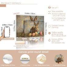 1 bức tranh vải, tranh tường thỏ phục sinh cổ điển sơn dầu mùa xuân trang trại hài hước lễ phục sinh đầy màu sắc, giới thiệu sản phẩm tốt nhất cho bạn, cho phòng khách phòng ngủ văn phòng, áp phích, nghệ thuật treo tường, đồ trang trí phòng, hiện đại, thực vật, động vật - Nhiều màu - Xem 6