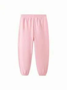 Balabala 男孩女孩寬鬆運動褲，時尚春秋親子裝 - 粉紅 - 查看 5