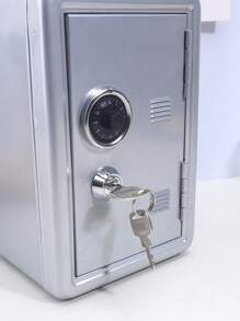 1 pieza Caja fuerte, mini taquilla pequeña caja de almacenamiento tipo hucha con cerradura de combinación y llave, para documentos, dinero, joyas, artículos personales, caja de seguridad para el hogar, oficina, hotel, negocios, útiles escolares, vuelta al cole - Multicolor - Ver 10