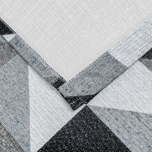 Jacquard Rug 2.00 M X 1.40 M Non-Slip Geometric Living Room Office Bedroom - Dalla Black - View 7