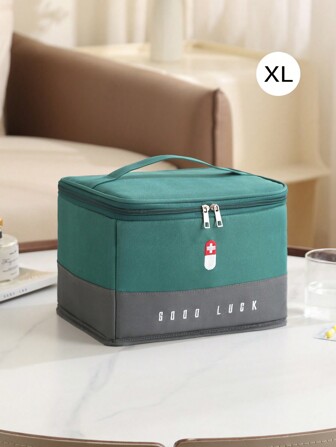 Bolsa médica portátil de primeros auxilios para viaje, impermeable, de gran capacidad, organizador de almacenamiento de medicamentos, bolsa de emergencia para campamento, botiquín de emergencia