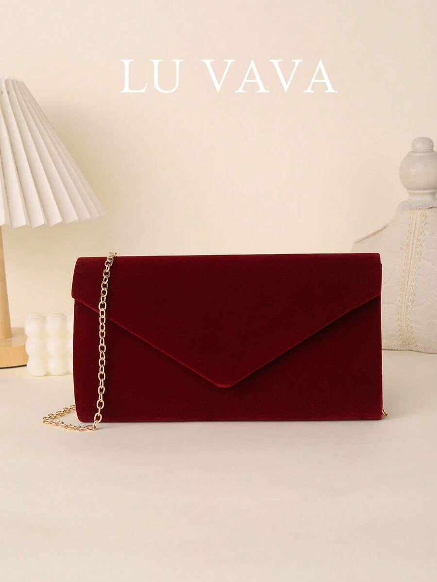 1pc Silver Color Strap V-Shaped Metal Bar Evening Clutch