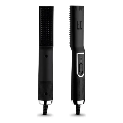 Revlon Cepillo de aire caliente TOOLS para barba, secador y voluminizador de color negro