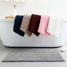 Bathroom Rug 40x60cm Non-Slip Microfiber Polka Dots Luxury Macaroni Various Colors - 藍色 - 查看 6