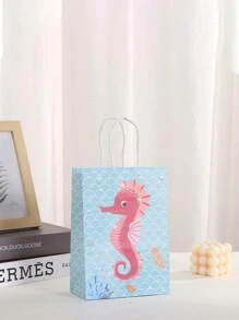 4/12 chiếc Túi quà tặng thiết kế hình đại dương hoạt hình dễ thương, nhiều mẫu mã cá ngựa, sao biển, vỏ sò, nàng tiên cá, bạch tuộc, ngọc trai, thích hợp cho đám cưới, tiệc cô dâu, sinh nhật, mua sắm kinh doanh, quà tặng tiệc, tốt nghiệp - Túi giấy nhiều màu sắc cho lễ hội, sự kiện, họp mặt, tiệc tùng - nhiều màu - Xem 5