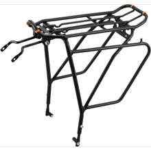 Bike Rack - Bicycle Touring Carrier Plus+ For Disc Brake/Non-Disc Brake Mount Fat Tire Bikes Frame-Mounted For Heavier Top & Side Loads Height Adjustable For 26in-29inFrames