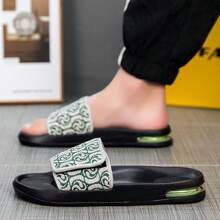 Men's Versatile, Fashionable, Breathable, Casual Comfortable, , Non-Slip, Lightweight, Indoor Slippers - Green - View 6