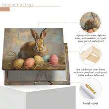 1 bức tranh vải, tranh tường thỏ phục sinh cổ điển sơn dầu mùa xuân trang trại hài hước lễ phục sinh đầy màu sắc, giới thiệu sản phẩm tốt nhất cho bạn, cho phòng khách phòng ngủ văn phòng, áp phích, nghệ thuật treo tường, đồ trang trí phòng, hiện đại, thực vật, động vật - Nhiều màu - Xem 9