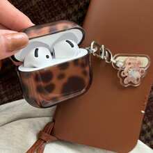 半透明棕琥珀色耳机盒 + 配件套装 适用于 AirPods 4/AirPods 3/AirPods 2/AirPods Pro 2/AirPods Pro，秋季/冬季 - 鏽棕色 - 查看 3