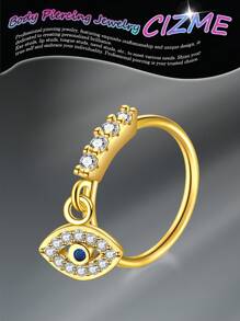 CIZME Gold Stainless Steel Hoop Nose Ring Cartilage Ring Set Gold Color Set For Men And Women, Stainless Steel Nose Ring Hoop Nose Piercing Jewelry For Women And Men Gold Hoop Nose Ring, Stainless Steel Helix Tragus Lip Septum Ring Cartilage Earring Hoop Piercing Jewelry