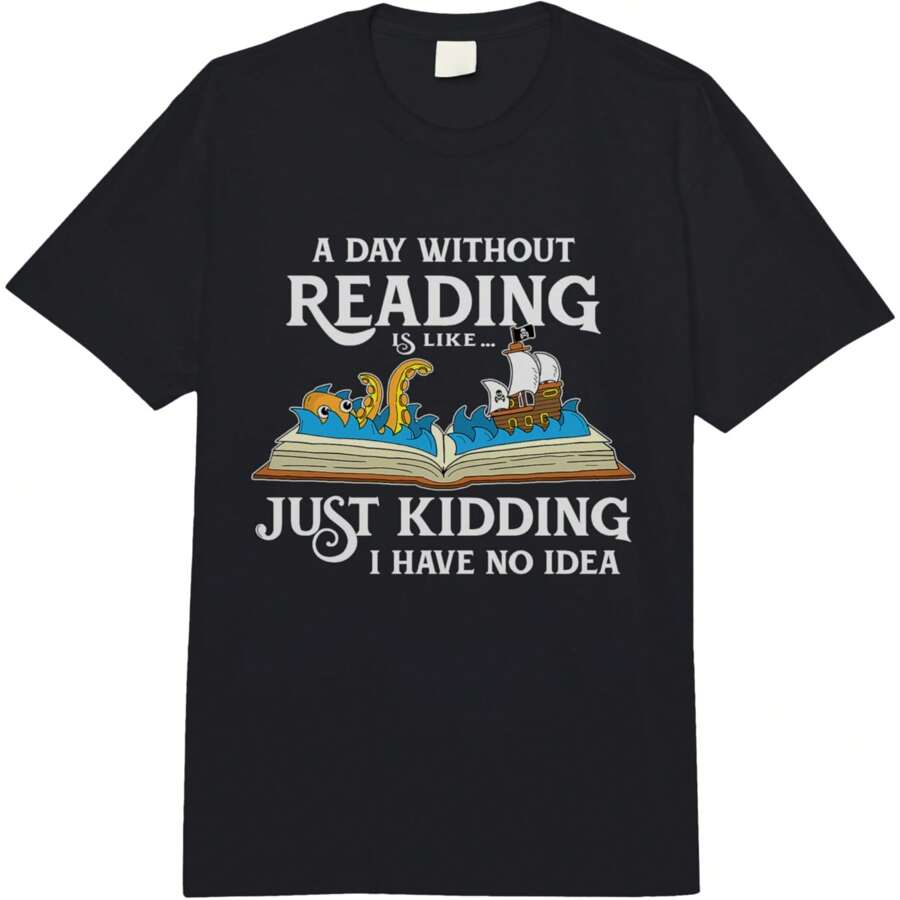 A Day Without Reading Is Like - Book Lover Gift & Reading Comfort Colors Adult Heavyweight T-Shirt