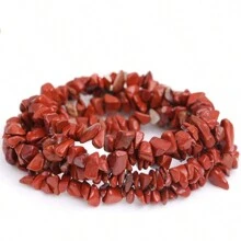 1 pieza Cuentas de piedra roja de cuarzo natural mixto con forma asimétrica irregular, cuentas de piedras preciosas sueltas para collares, joyas de moda bohemias para mujer para playa, vacaciones, fiestas, regalos, cumpleaños, festividades, adecuadas para uso diario, vacaciones, citas, regalos, Ramadán, Día de la Madre, Día del Padre, Eid Al-Adha, Navidad, Halloween, San Valentín, Año Nuevo