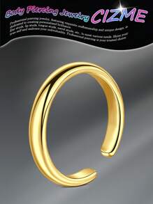 CIZME 1PC Gold Adjustable Toe Rings For Women Gold Toe Ring Gold Toe Rings For Women Silver Toe Ring Silver Toe Rings For Women Stainless Steel Open Tail Ring Women Beach Foot Jewelry Set