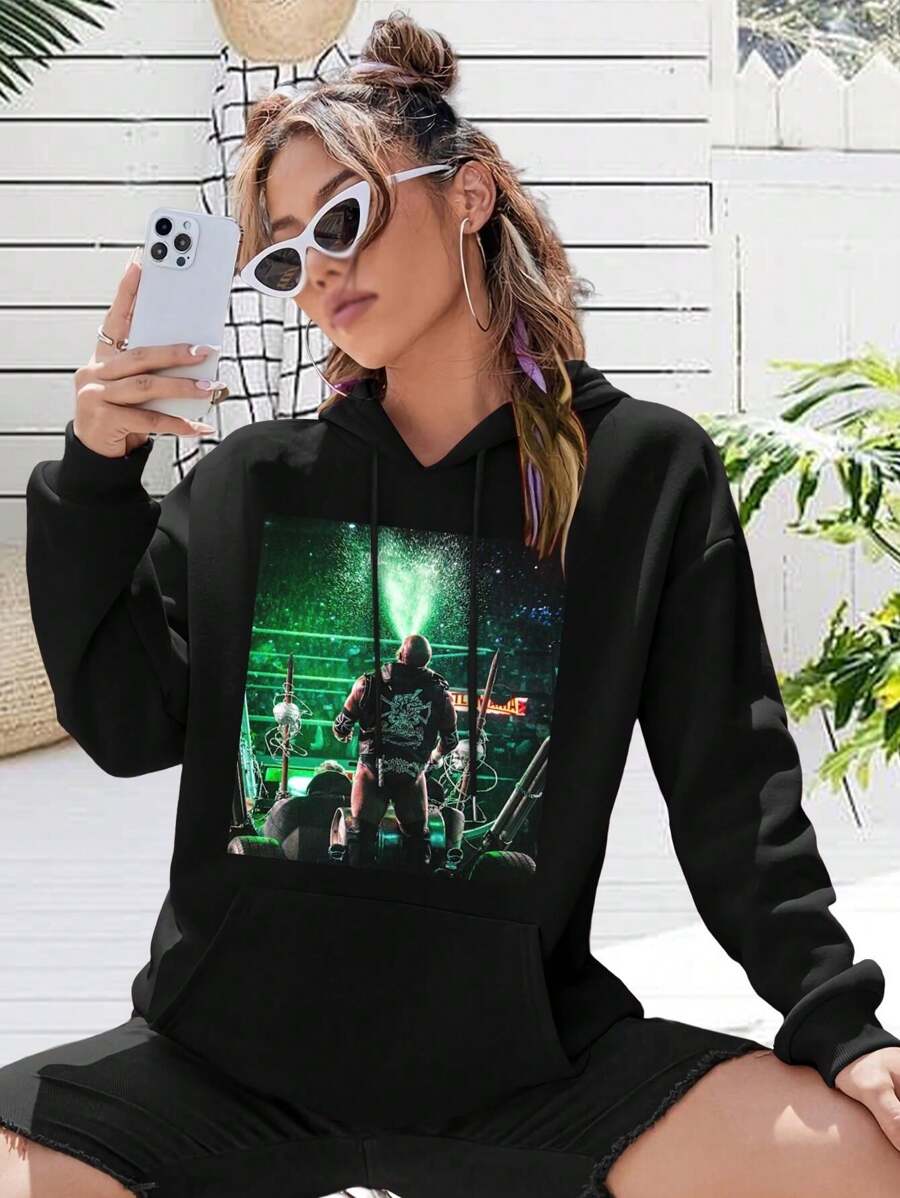 Triple H Big Size Women Hoodie Women's Sweatwomen Hoodies King Of Kings The Game Combat Sports Pro Wrestling - Black - View 1