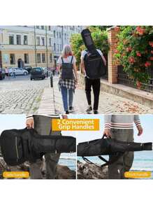Sac de guitare imperméable de 41 pouces, sac de guitare acoustique résistant à l'eau avec sangle d'épaule double réglable, étui de transport avec boucle de suspension au dos, sacs de guitare, étui de guitare électrique, sac de transport imperméable en oxford pour guitare électrique avec deux poches, pour guitare acoustique, classique, ukulélé, basse
