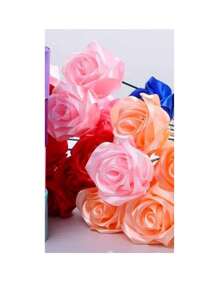 1pc 3.8cm*45m Satin Ribbon Craft Flower Ribbon Colors To Choose Ribbon For Eternal Flower Decoration Arrangement Craft - Black - View 3
