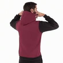 RAMAZZONI Men Zip-Up Hoodies - Maroon - View 3