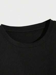 Chanell - Vintage Retro Chanell Name Valentines Day T-Shirt For Women, Women's 220g Round Neck Casual Heavy Pure Cotton T-Shirt (1 PC) - màu đen - Xem 4