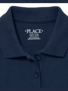 The Children's PLACE Girls Uniform Pique Polo 2-Pack Navy Blue - 潮汐 - 查看 2