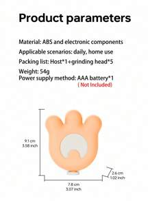 Nail Trimmer Kit - Easy Fingernail Care With Multiple Grinding Pads, Perfect For Home Grooming (AAA Batteries Not Included) - Multicolor - View 7