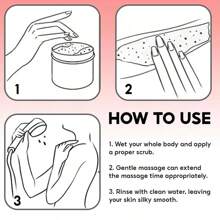 身体磨砂膏，深层清洁去角质，热带香味，保湿身体护理，令肌肤柔软光滑，男女通用，沐浴矿物盐 - 彩色 - 查看 10